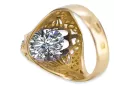 Zircon Aur galben 14K Inel Vintage bijuterii vrc020y